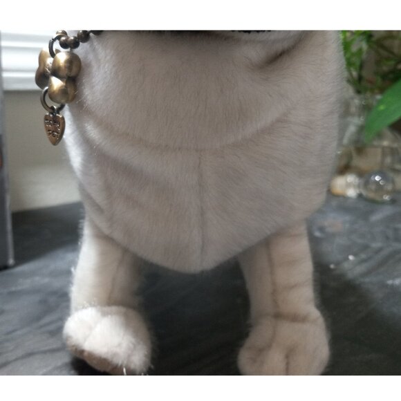 👉LAST CHANCE‼️ Vtg. Fuzzy Nation’s Poochie Pug Dog Handbag Apricot Fawn - Picture 5 of 16